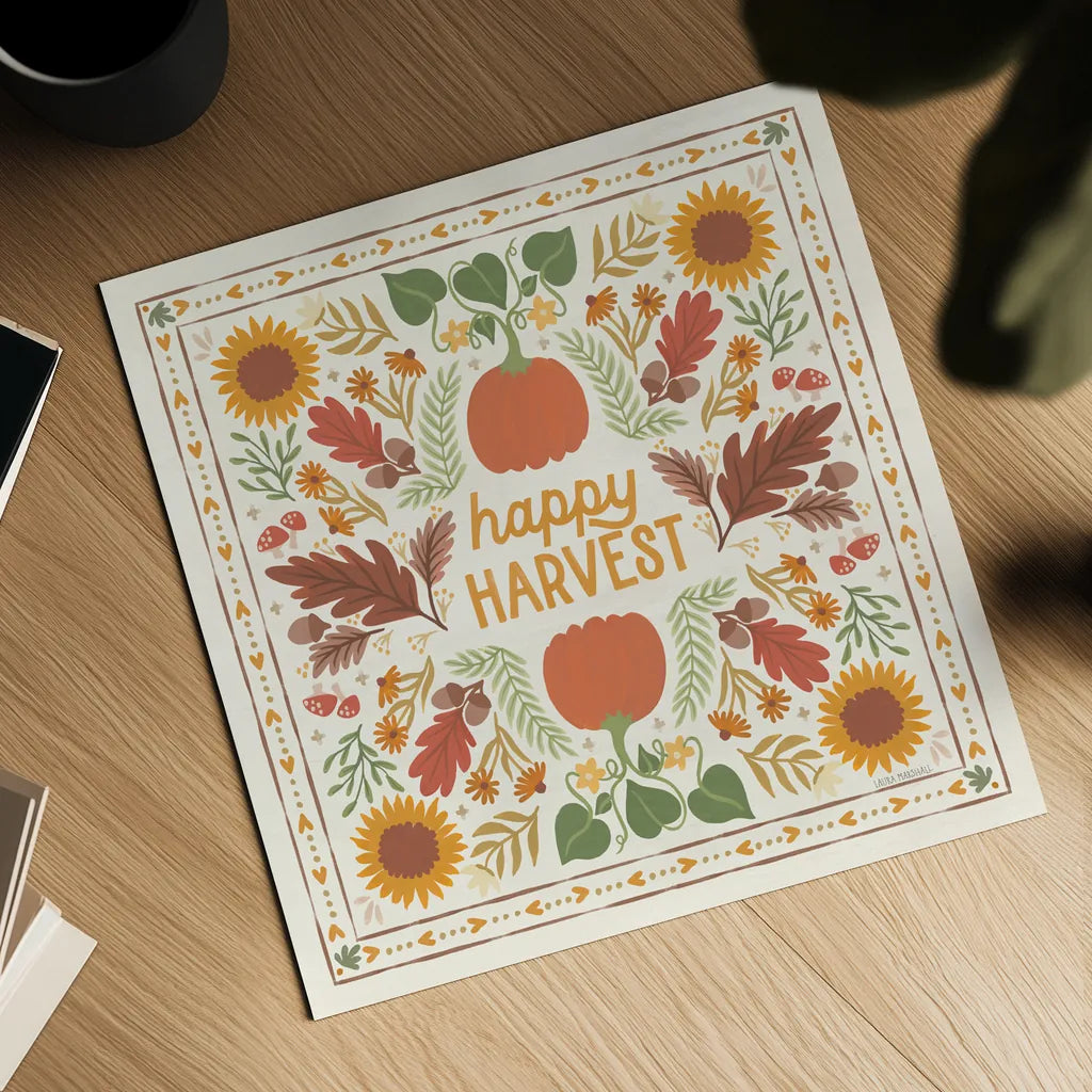 Autumn Days XI by Laura Marshall. Shown as a detailed flat fine art print, highlighting archival giclee quality. Available as an archival giclee rolled canvas, fine art paper, or poster print. SKU 90589a.