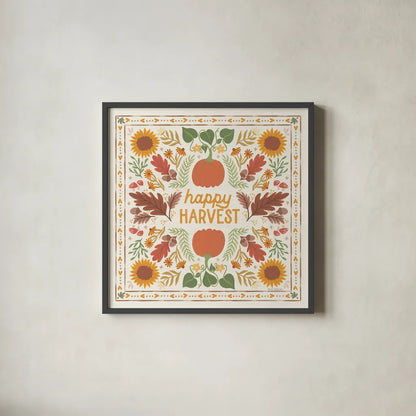 Autumn Days XI by Laura Marshall. Shown in a sleek black glass frame for a contemporary gallery look. Available as an archival giclee rolled canvas, fine art paper, or poster print. SKU 90589a.