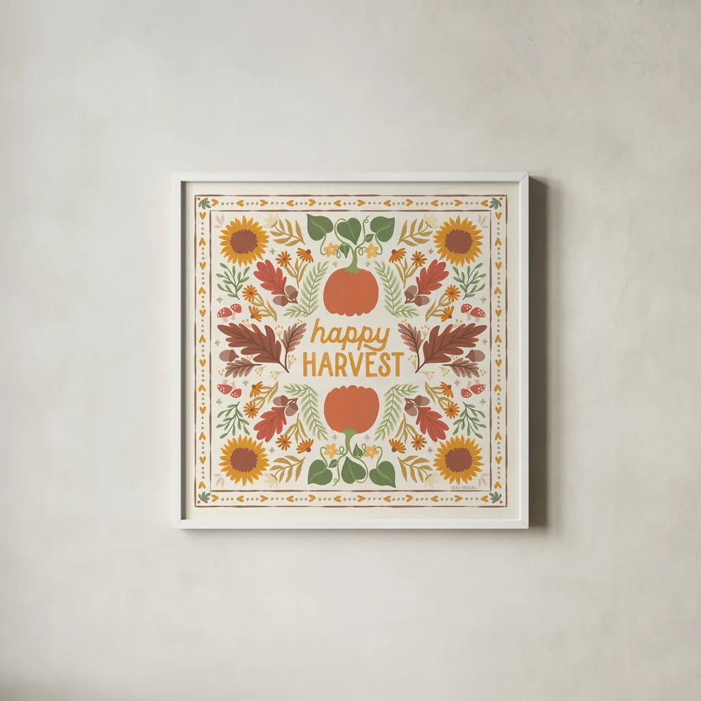 Autumn Days XI by Laura Marshall. Shown in a crisp white glass frame for a clean and minimalist style. Available as an archival giclee rolled canvas, fine art paper, or poster print. SKU 90589a.