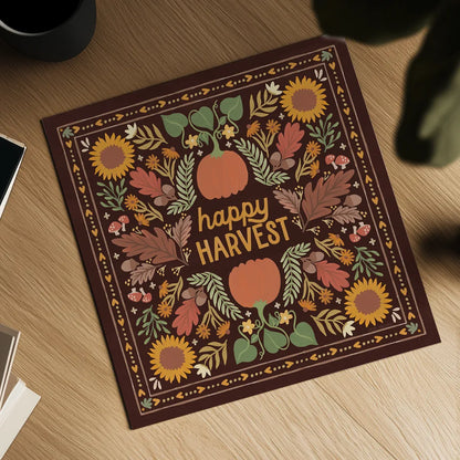 Autumn Days XI Dark by Laura Marshall. Shown as a detailed flat fine art print, highlighting archival giclee quality. Available as an archival giclee rolled canvas, fine art paper, or poster print. SKU 90600a.