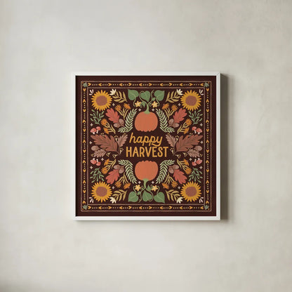 Autumn Days XI Dark by Laura Marshall. Shown in a crisp white glass frame for a clean and minimalist style. Available as an archival giclee rolled canvas, fine art paper, or poster print. SKU 90600a.