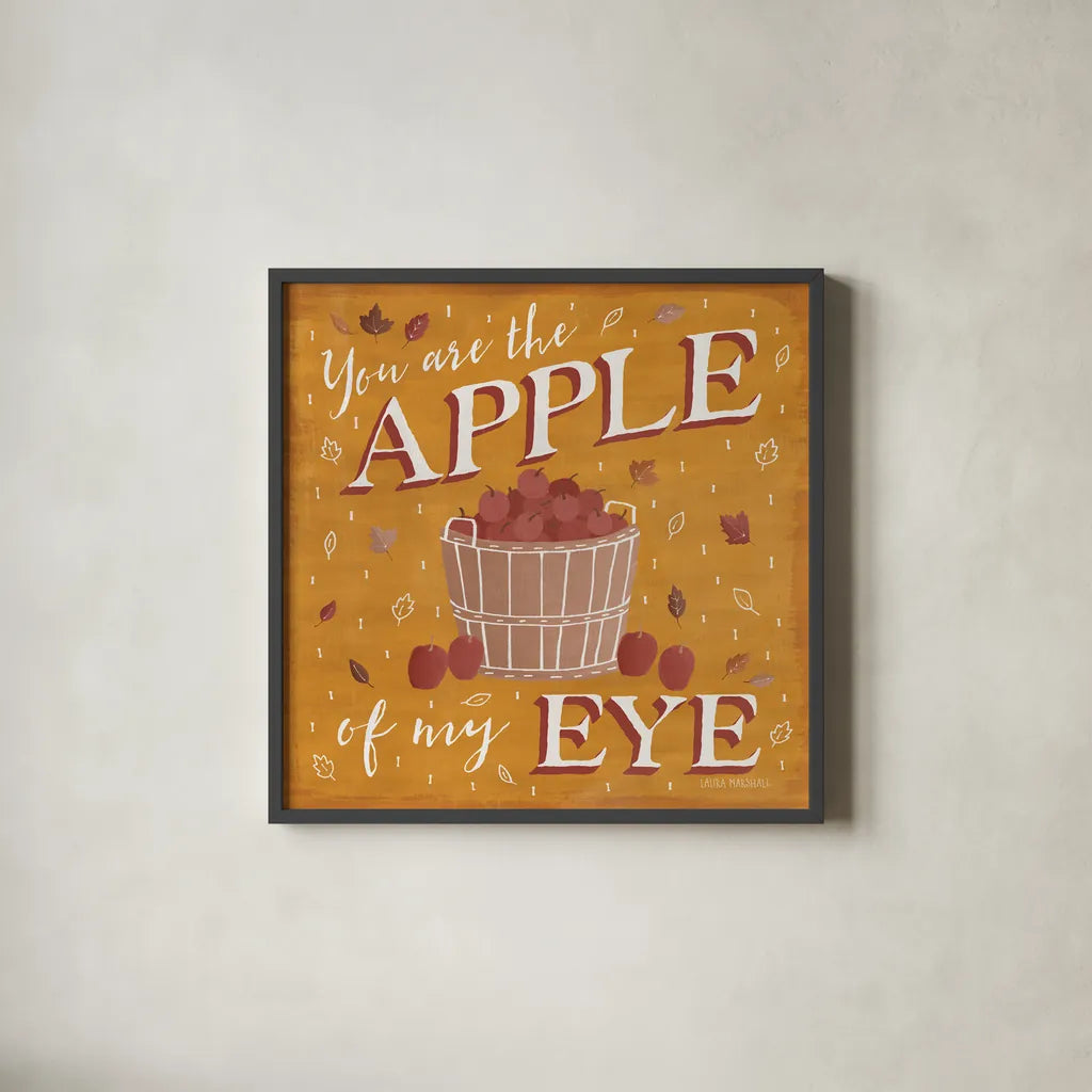 Autumn Enchantment IV by Laura Marshall. Shown in a sleek black glass frame for a contemporary gallery look. Available as an archival giclee rolled canvas, fine art paper, or poster print. SKU 31592a.