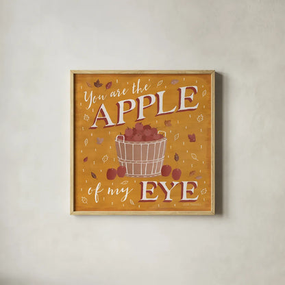 Autumn Enchantment IV by Laura Marshall. Shown in a natural wood glass frame for a timeless modern aesthetic. Available as an archival giclee rolled canvas, fine art paper, or poster print. SKU 31592a.