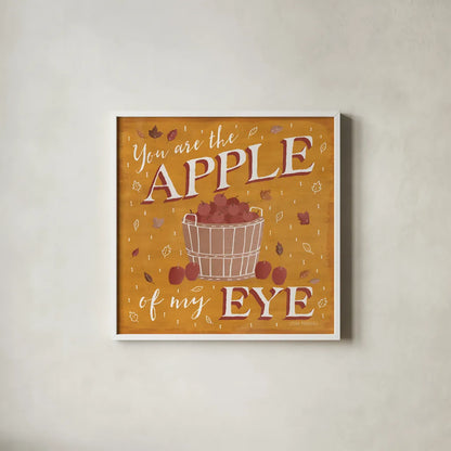 Autumn Enchantment IV by Laura Marshall. Shown in a crisp white glass frame for a clean and minimalist style. Available as an archival giclee rolled canvas, fine art paper, or poster print. SKU 31592a.