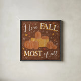 Autumn Enchantment V by Laura Marshall. Shown in a sleek black glass frame for a contemporary gallery look. Available as an archival giclee rolled canvas, fine art paper, or poster print. SKU 31593a.