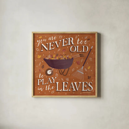 Autumn Enchantment VII by Laura Marshall. Shown in a natural wood glass frame for a timeless modern aesthetic. Available as an archival giclee rolled canvas, fine art paper, or poster print. SKU 31595a.