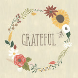 Autumn Garden Grateful by Laura Marshall. SKU 36816a. Archival Giclee Fine art print for wall decor.