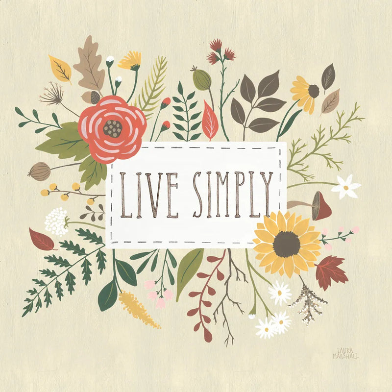 Autumn Garden I by Laura Marshall. SKU 35867a. Archival Giclee Fine art print for wall decor.