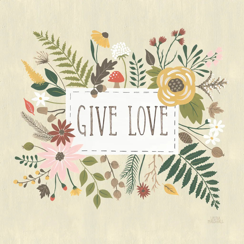 Autumn Garden II by Laura Marshall. SKU 35868a. Archival Giclee Fine art print for wall decor.