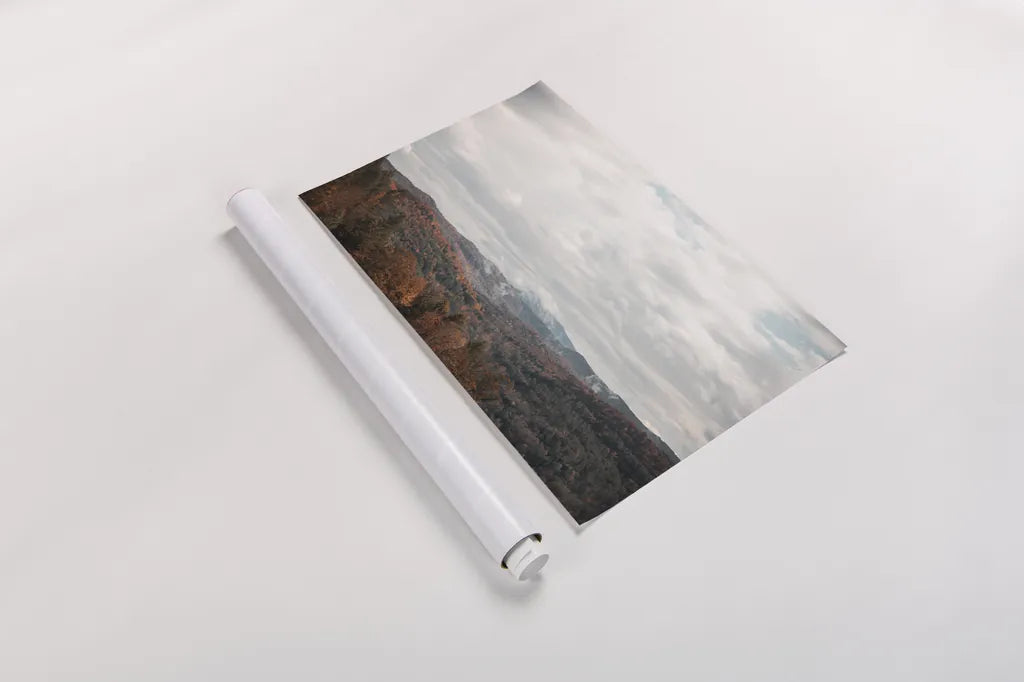 Autumn Hills I by Laura Marshall. shown as a rolled paper print. Available as archival giclee rolled canvas, fine art paper, or poster print. SKU 68099i.