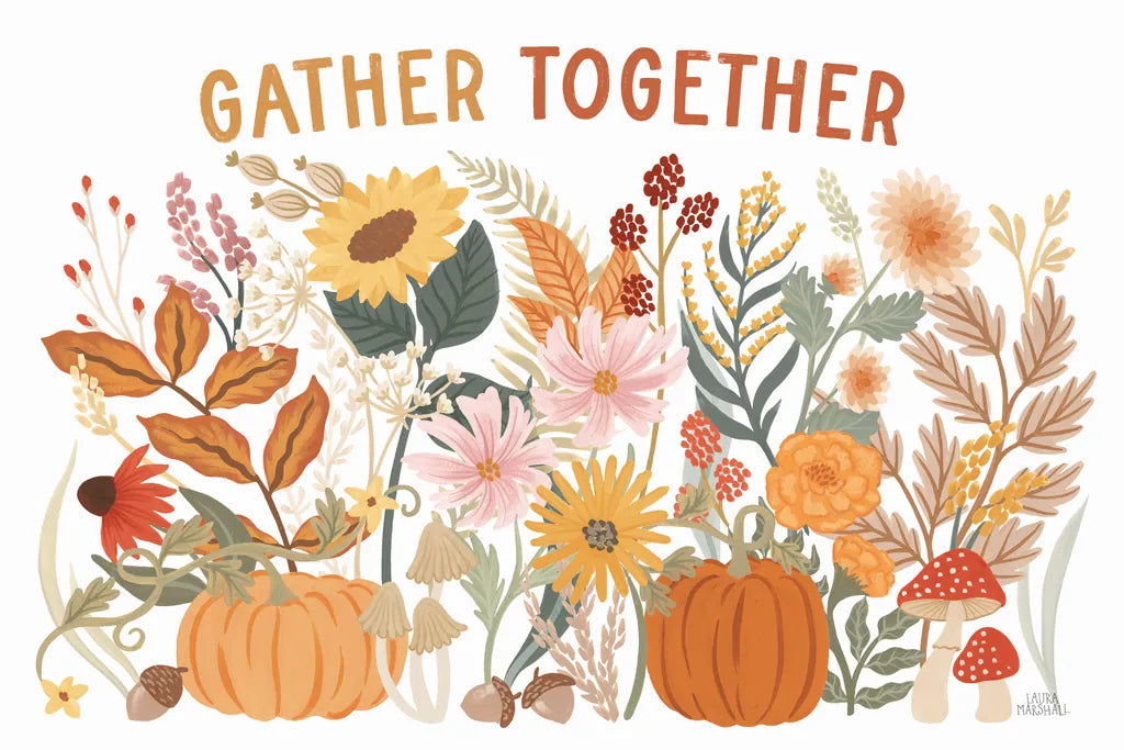 Autumn Meadow I by Laura Marshall. SKU 82121i. Archival Giclee Fine art print for wall decor.