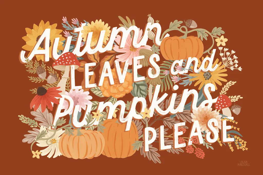 Autumn Meadow VI by Laura Marshall. SKU 82126i. Archival Giclee Fine art print for wall decor.