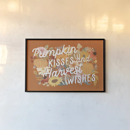 Autumn Meadow VII by Laura Marshall. shown as a paper print in a black flame. Available as a archival giclee rolled canvas, fine art paper, or poster print. SKU 82127i.