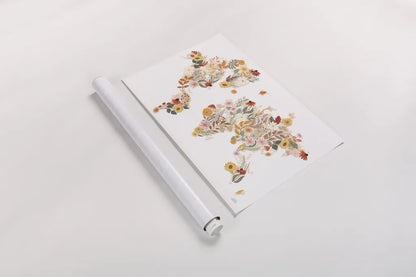 Autumn Meadow World by Laura Marshall. shown as a rolled paper print. Available as archival giclee rolled canvas, fine art paper, or poster print. SKU 83484i.