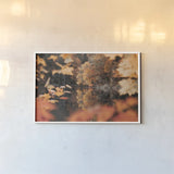 Autumn Reflections by Laura Marshall. shown as a paper print in a white frame. Available as a archival giclee rolled canvas, fine art paper, or poster print. SKU 68101i.