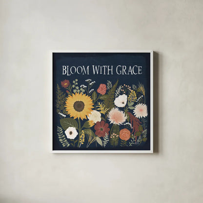 Autumn Romance II by Laura Marshall. Shown in a crisp white glass frame for a clean and minimalist style. Available as an archival giclee rolled canvas, fine art paper, or poster print. SKU 38457a.