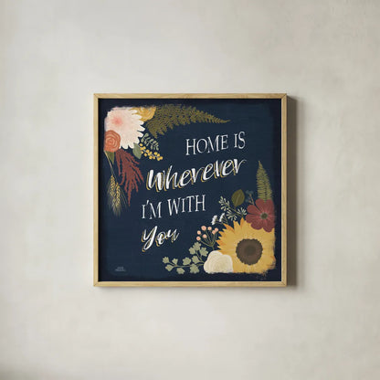 Autumn Romance VIII by Laura Marshall. Shown in a natural wood glass frame for a timeless modern aesthetic. Available as an archival giclee rolled canvas, fine art paper, or poster print. SKU 38463a.