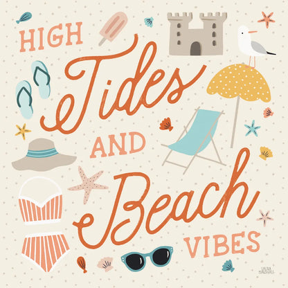 Beach Vibes III by Laura Marshall. SKU 78825a. Archival Giclee Fine art print for wall decor.