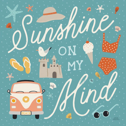 Beach Vibes V by Laura Marshall. SKU 78827a. Archival Giclee Fine art print for wall decor.