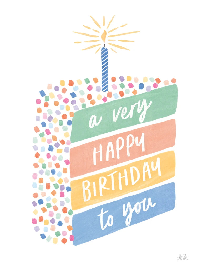 Birthday Wishes I by Laura Marshall