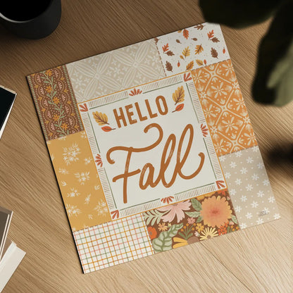 Blooming Autumn II by Laura Marshall. Shown as a detailed flat fine art print, highlighting archival giclee quality. Available as an archival giclee rolled canvas, fine art paper, or poster print. SKU 93728a.