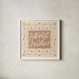 Blooming Autumn V by Laura Marshall. Shown in a crisp white glass frame for a clean and minimalist style. Available as an archival giclee rolled canvas, fine art paper, or poster print. SKU 93731a.