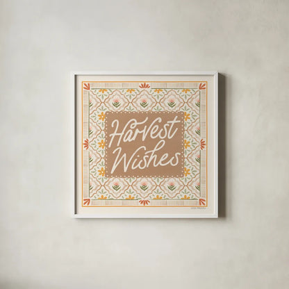 Blooming Autumn V by Laura Marshall. Shown in a crisp white glass frame for a clean and minimalist style. Available as an archival giclee rolled canvas, fine art paper, or poster print. SKU 93731a.