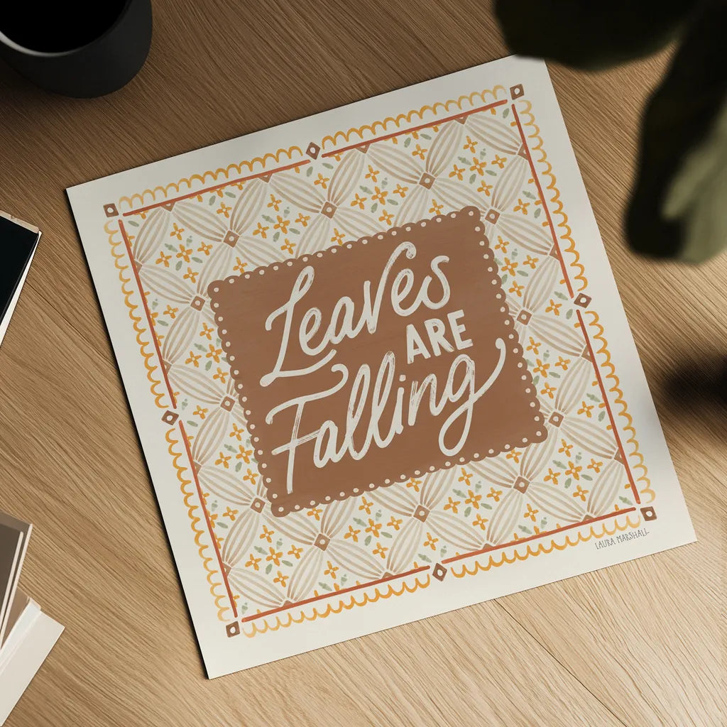 Blooming Autumn VI by Laura Marshall. Shown as a detailed flat fine art print, highlighting archival giclee quality. Available as an archival giclee rolled canvas, fine art paper, or poster print. SKU 93732a.