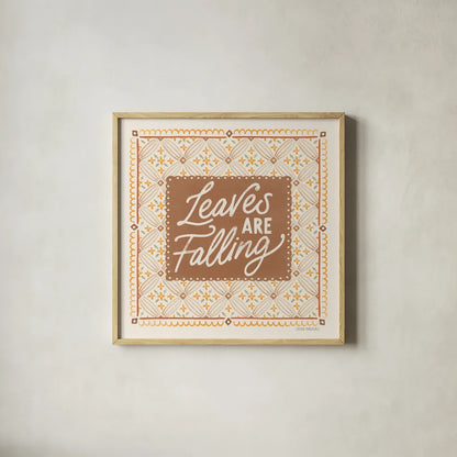 Blooming Autumn VI by Laura Marshall. Shown in a natural wood glass frame for a timeless modern aesthetic. Available as an archival giclee rolled canvas, fine art paper, or poster print. SKU 93732a.