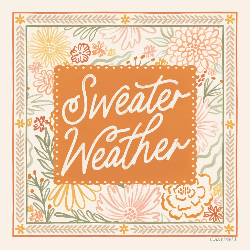 Blooming Autumn VII by Laura Marshall. SKU 93733a. Archival Giclee Fine art print for wall decor.