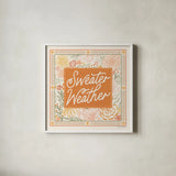 Blooming Autumn VII by Laura Marshall. Shown in a crisp white glass frame for a clean and minimalist style. Available as an archival giclee rolled canvas, fine art paper, or poster print. SKU 93733a.