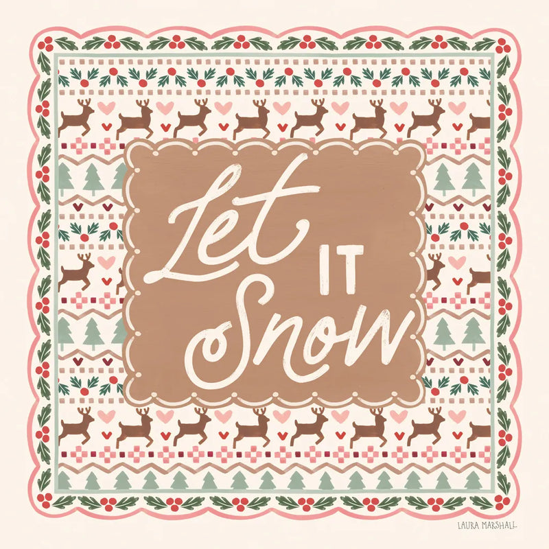 Blooming Christmas V by Laura Marshall. SKU 102980a. Archival Giclee Fine art print for wall decor.