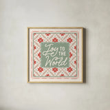 Blooming Christmas VI by Laura Marshall. Shown in a natural wood glass frame for a timeless modern aesthetic. Available as an archival giclee rolled canvas, fine art paper, or poster print. SKU 102981a.