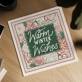 Blooming Christmas VII by Laura Marshall. Shown as a detailed flat fine art print, highlighting archival giclee quality. Available as an archival giclee rolled canvas, fine art paper, or poster print. SKU 102982a.