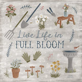 Blooming Garden I by Laura Marshall. SKU 32069a. Archival Giclee Fine art print for wall decor.