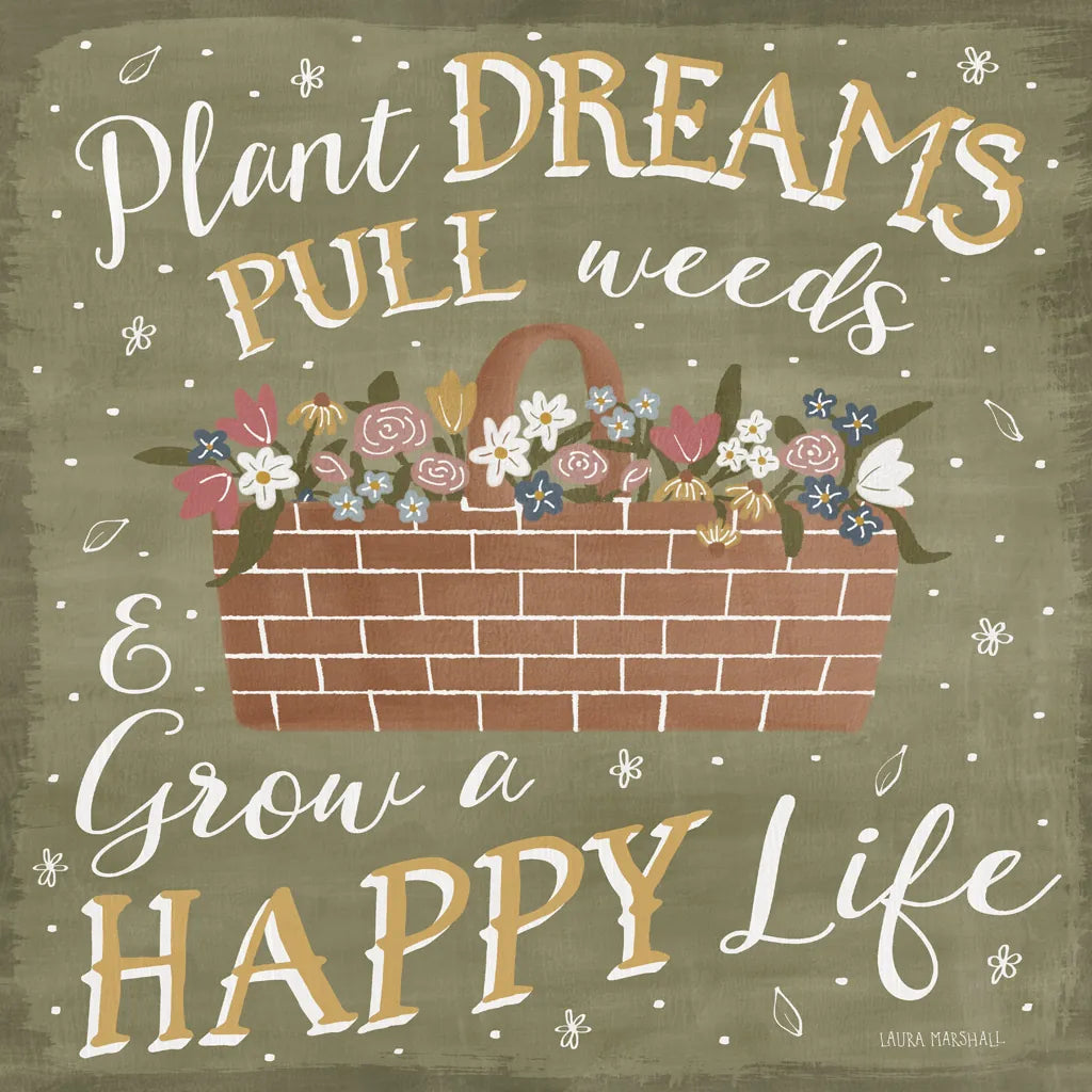 Blooming Garden V by Laura Marshall. SKU 32073a. Archival Giclee Fine art print for wall decor.