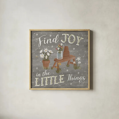 Blooming Garden VI by Laura Marshall. Shown in a natural wood glass frame for a timeless modern aesthetic. Available as an archival giclee rolled canvas, fine art paper, or poster print. SKU 32074a.