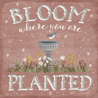 Blooming Garden VII by Laura Marshall. SKU 32075a. Archival Giclee Fine art print for wall decor.