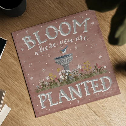 Blooming Garden VII by Laura Marshall. Shown as a detailed flat fine art print, highlighting archival giclee quality. Available as an archival giclee rolled canvas, fine art paper, or poster print. SKU 32075a.