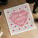Blooming Hearts  VI v2 by Laura Marshall. Shown as a detailed flat fine art print, highlighting archival giclee quality. Available as an archival giclee rolled canvas, fine art paper, or poster print. SKU 97410a.