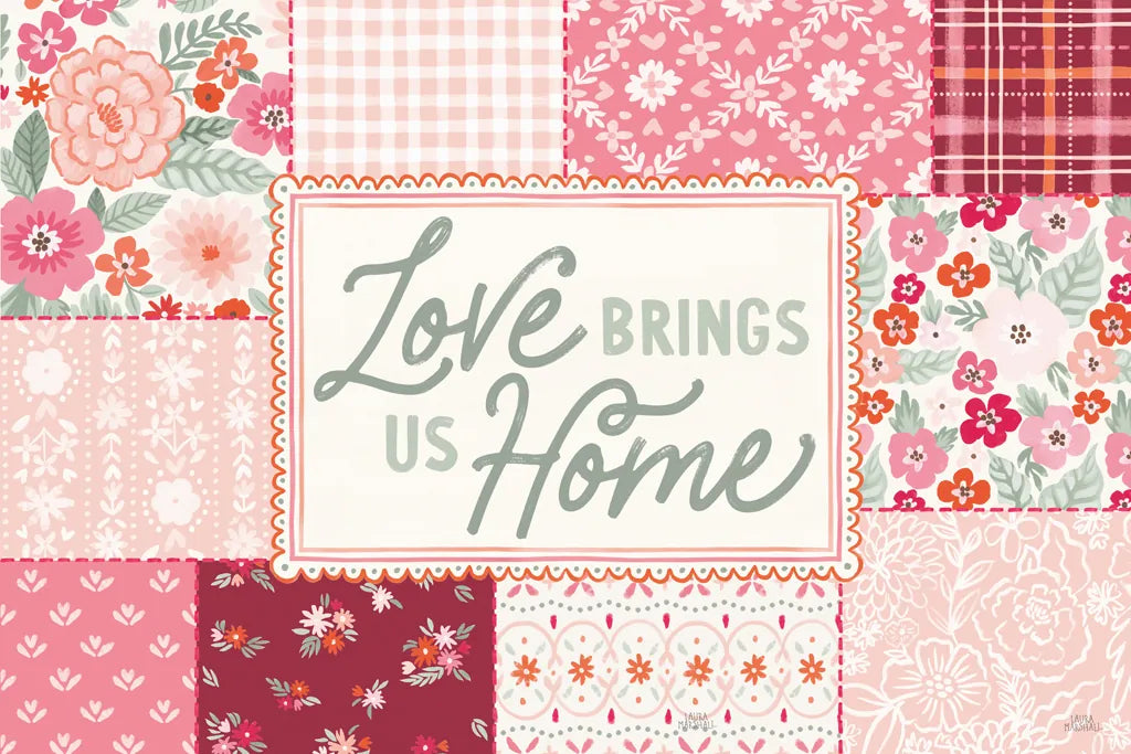 Blooming Hearts I by Laura Marshall. SKU 93008i. Archival Giclee Fine art print for wall decor.