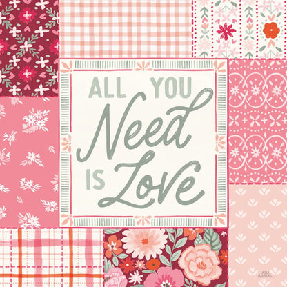 Blooming Hearts II by Laura Marshall. SKU 93009a. Archival Giclee Fine art print for wall decor.