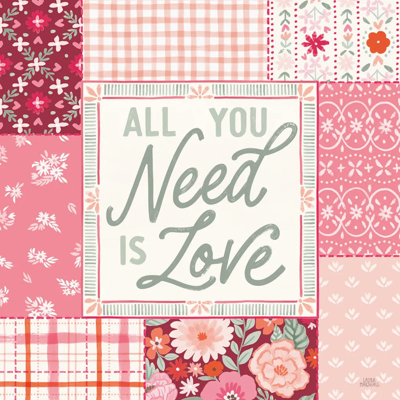 Blooming Hearts II by Laura Marshall. SKU 93009a. Archival Giclee Fine art print for wall decor.