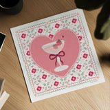 Blooming Hearts VI Cocktail by Laura Marshall. Shown as a detailed flat fine art print, highlighting archival giclee quality. Available as an archival giclee rolled canvas, fine art paper, or poster print. SKU 100343a.