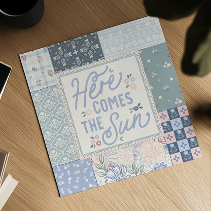 Blooming Spring III by Laura Marshall. Shown as a detailed flat fine art print, highlighting archival giclee quality. Available as an archival giclee rolled canvas, fine art paper, or poster print. SKU 97458a.