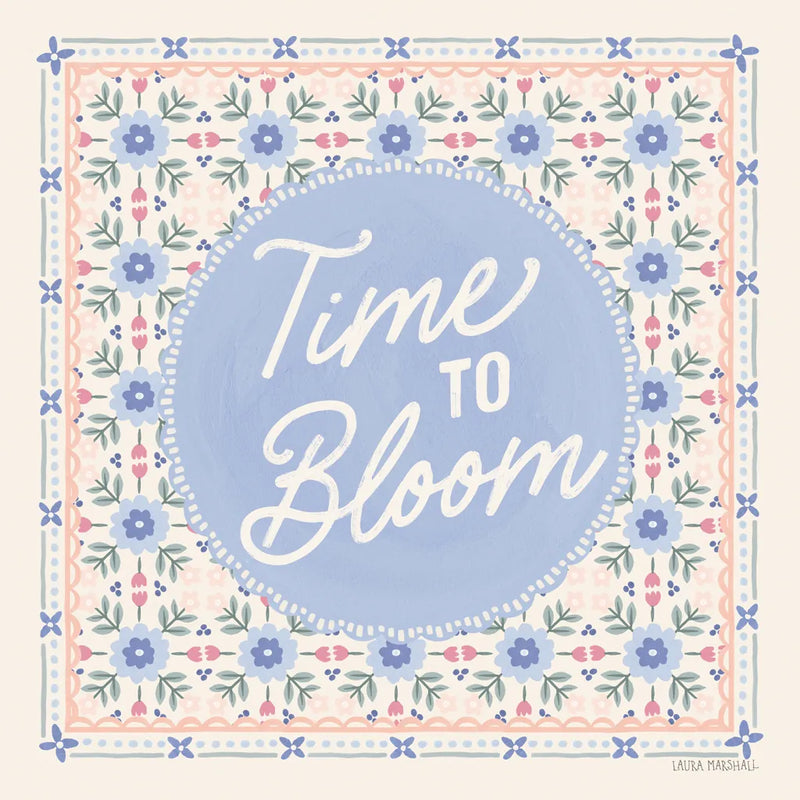 Blooming Spring IV by Laura Marshall. SKU 97459a. Archival Giclee Fine art print for wall decor.
