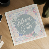 Blooming Spring VI by Laura Marshall. Shown as a detailed flat fine art print, highlighting archival giclee quality. Available as an archival giclee rolled canvas, fine art paper, or poster print. SKU 97461a.