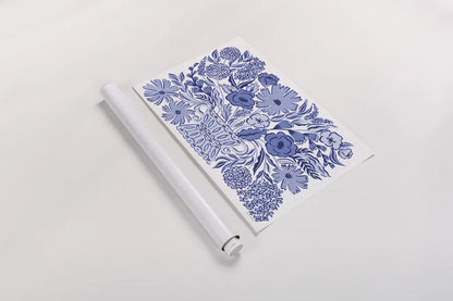 Blue Reverie I by Laura Marshall. shown as a rolled paper print. Available as archival giclee rolled canvas, fine art paper, or poster print. SKU 96782i.