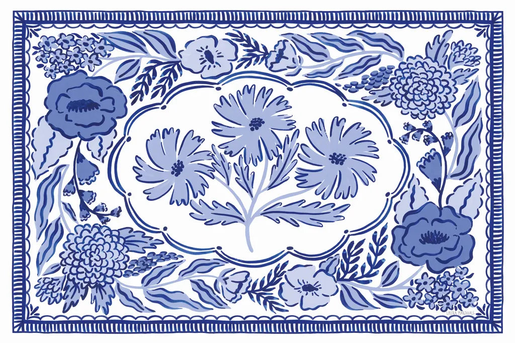 Blue Reverie IV by Laura Marshall. SKU 96785i. Archival Giclee Fine art print for wall decor.