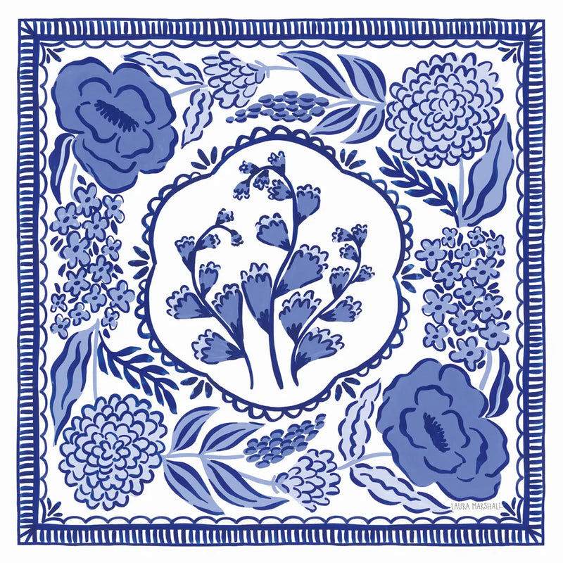 Blue Reverie VIII by Laura Marshall. SKU 96789a. Archival Giclee Fine art print for wall decor.